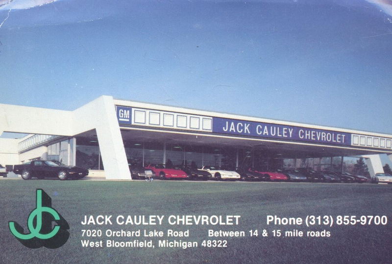 Jack Cauley Chevrolet - Vintage Postcard (newer photo)